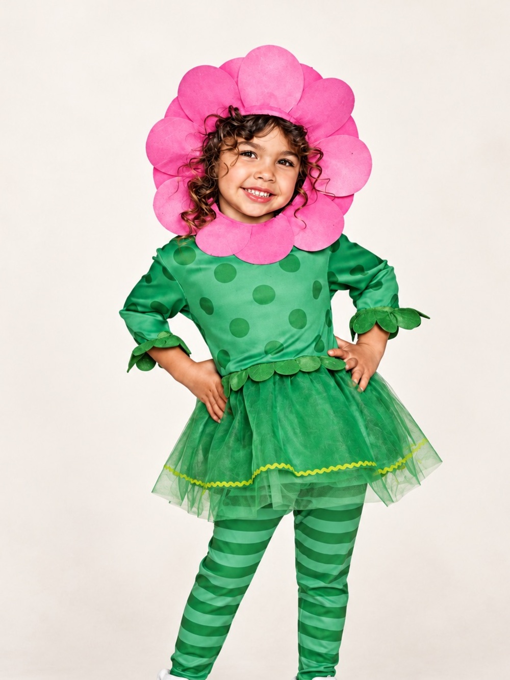 Toddler Girls ‘Little Blossom’ Pink Flower Costume / Halloween / Size 3/4T